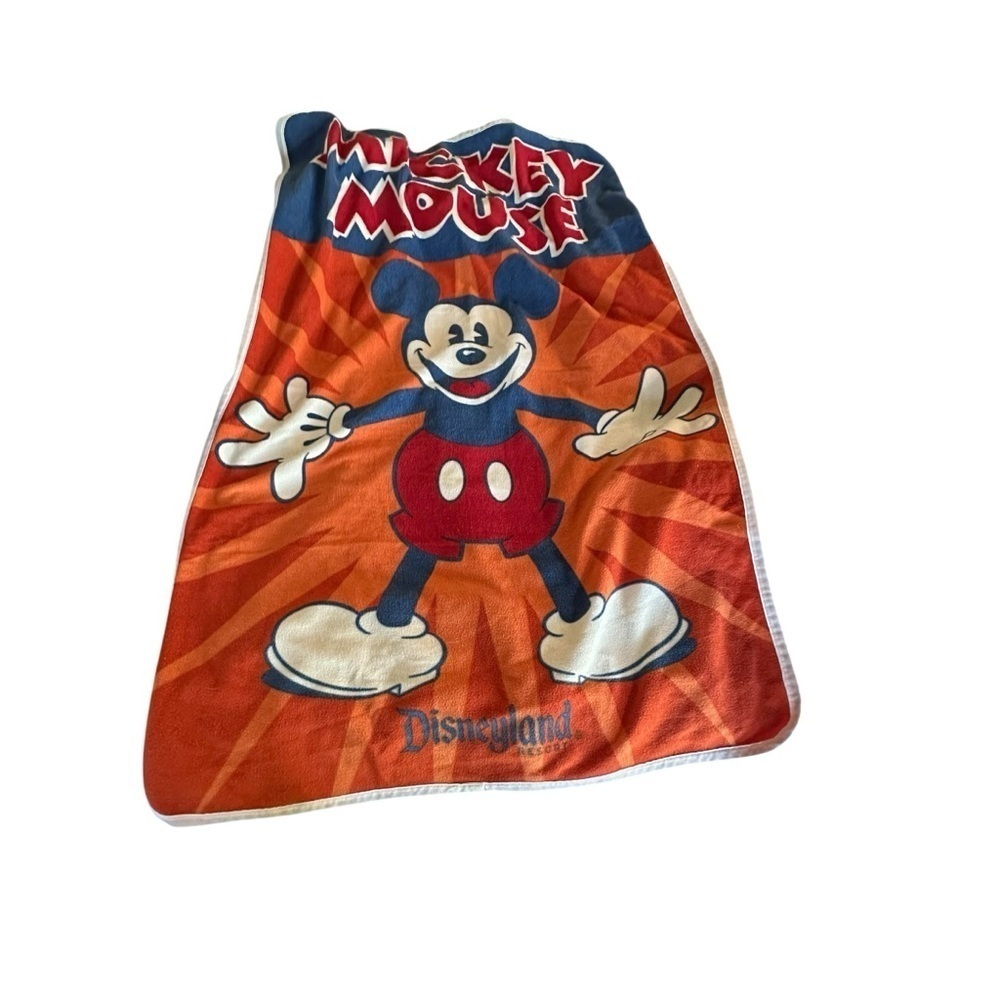 Disney Parks Orange and White Blanket